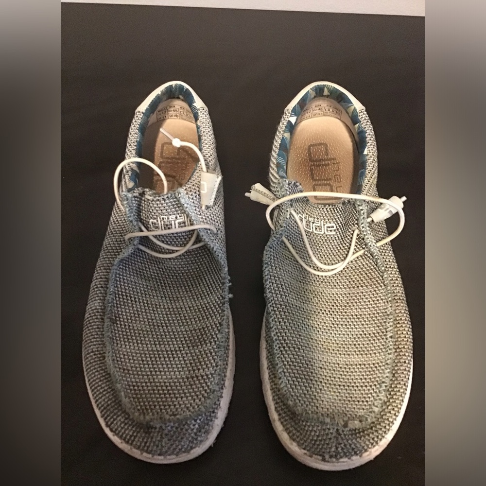 Hey Dude Wally Sox Ice Grey Size 12